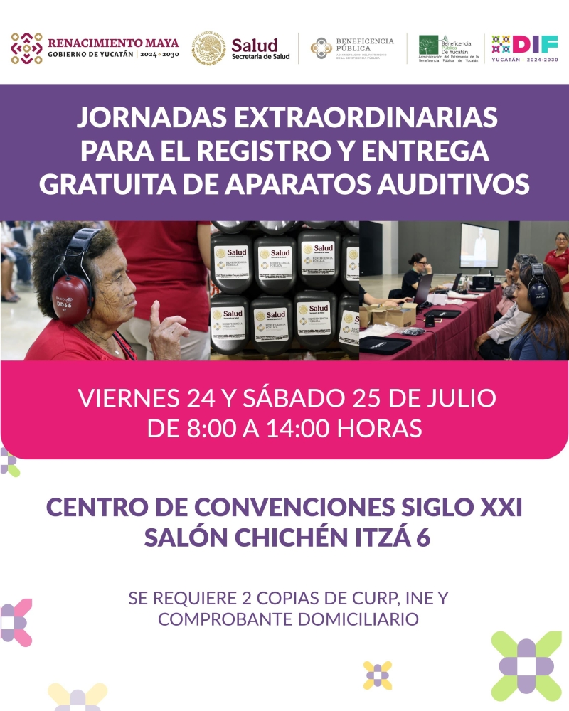 DIF Yucatán abre nuevo registro para entrega gratuita de aparatos auditivos