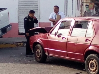 Militar provoca accidente en el Centro Hist&oacute;rico