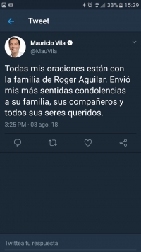 Mauricio Vila &ldquo;mata&ldquo; en Twitter a diputado electo