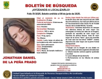Buscan a joven extraviado&nbsp;