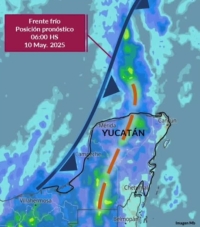 Prev&eacute;n calor y fuertes lluvias por frente fr&iacute;o