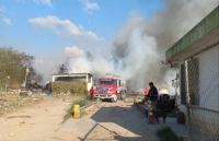Bomberos de la SSP combaten incendio en basurero de Valladolid&nbsp;
