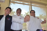 Morena, PT y PES "mostrar&aacute;n m&uacute;sculo" en gira de AMLO