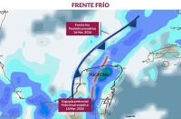 Nuevo frente fr&iacute;o traer&aacute; lluvias la pr&oacute;xima semana
