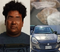 Detienen a sujeto por posesi&oacute;n de cannabis en Progreso