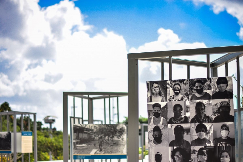Exhiben fortaleza del pueblo maya en explanada del Gran Museo