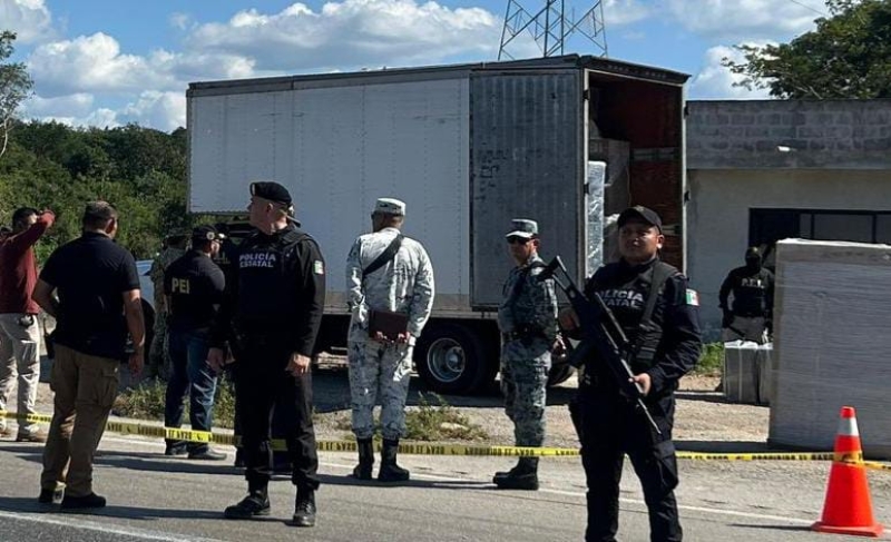 Aseguran droga y detienen a 2 personas en la Campeche-Mérida