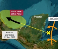 Paso de onda tropical 7 dejar&aacute; fuertes lluvias este viernes