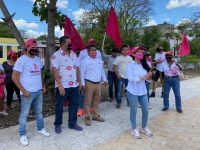 Habitantes de Halach&oacute;, Kanas&iacute;n y Acanceh, reciben a candidatos de FxM