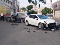 Choque en la colonia M&eacute;xico deja da&ntilde;os materiales&nbsp;