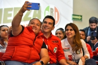 Alejandro Moreno se re&uacute;ne con mujeres priistas de Edomex