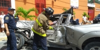 Aparatoso accidente en San Sebasti&aacute;n deja cuatro lesionados