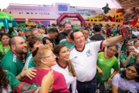 Miles festejan el triunfo de M&eacute;xico en Zonas Fan Yucat&aacute;n