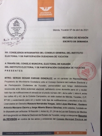 Impugna MC candidatura de William P&eacute;rez Cabrera