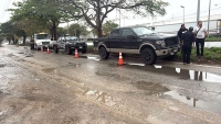 Choque m&uacute;ltiple en la Merida-Um&aacute;n