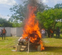 Destruyen drogas incautadas en Yucat&aacute;n