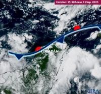 Prev&eacute;n lluvias del 14 al 18 de septiembre por frente estacionario