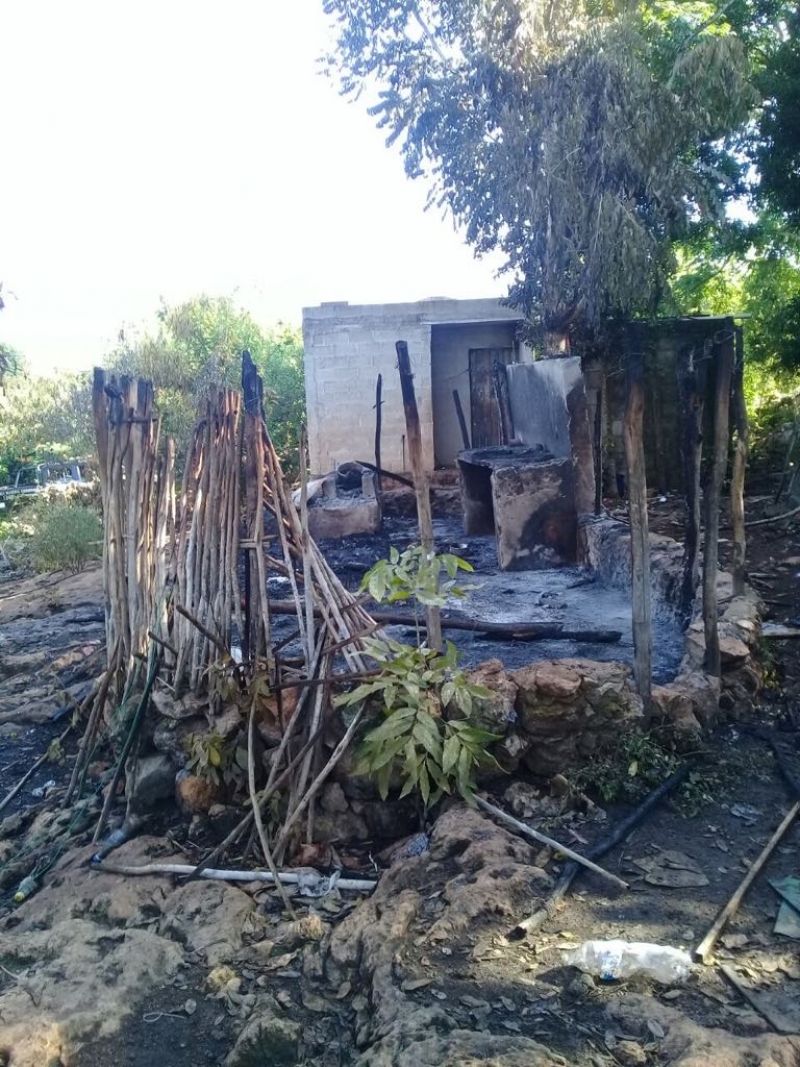 Queman casa de presunto feminicida de Tahdziú