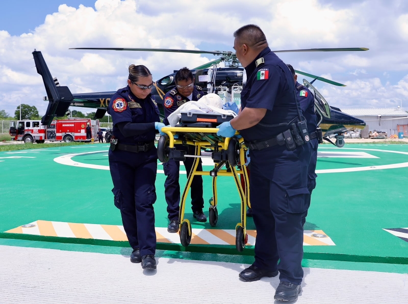 Trasladan al O'Horán a menor lesionado en Chikindzonot