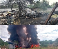 Controlan incendio en carretera Mérida-Cancún