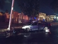 Conductor ebrio choca y abandona su unidad&nbsp;