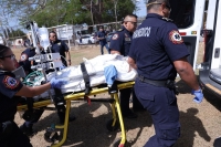 Trasladan vía aérea a joven lesionada en Tekax