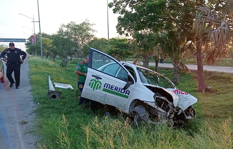 Empleado del Ayuntamiento de Mérida protagoniza siniestro