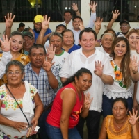 Respaldo total de morenistas a "Huacho" en Izamal y Cacalch&eacute;n