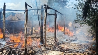 Fuego devora vivienda en Tizim&iacute;n