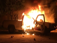 Violencia preelectoral en Temoz&oacute;n deja heridos y camioneta incendiada