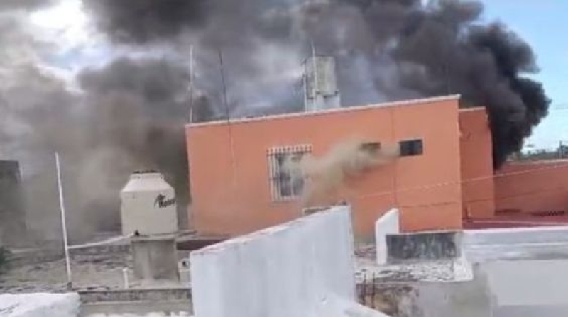 Se incendia vivienda en Francisco de Montejo