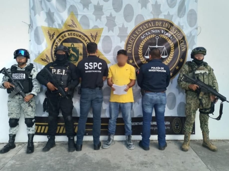 Cae en Yucatán presunto líder de extorsionadores en Tabasco