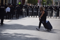 Chocan polic&iacute;as y manifestantes&nbsp;