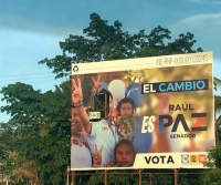 Destruyen propaganda de Ra&uacute;l Paz