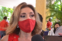 Se defiende Ang&eacute;lica Araujo de desperfectos en Glorieta de la Paz