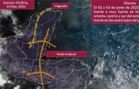 Paso de onda tropical dejar&aacute; fuertes lluvias en Yucat&aacute;n