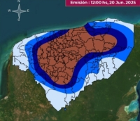 Continuar&iacute;an las lluvias en Yucat&aacute;n hasta la pr&oacute;xima semana