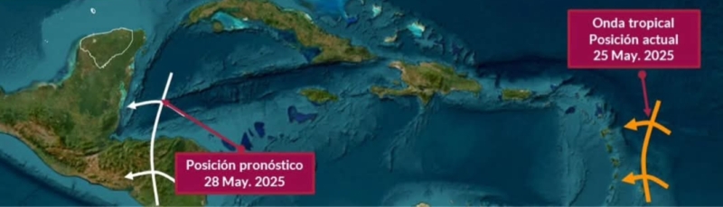 Monitorean primera onda tropical
