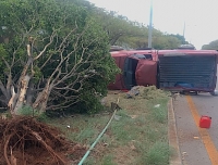 Sufre siniestro vial por dormitar al volante&nbsp;