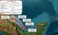 Se forma depresi&oacute;n tropical sobre la Bah&iacute;a de Campeche