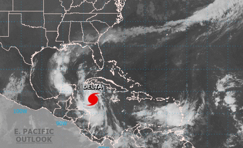 Huracán Delta es categoría 3 y Yucatán sigue en su ruta