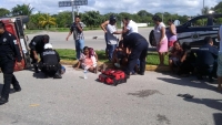 Franceses provocan accidente en Tizim&iacute;n