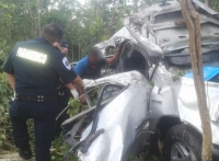 Siniestro vial deja un muerto y un herido en la M&eacute;rida-Canc&uacute;n