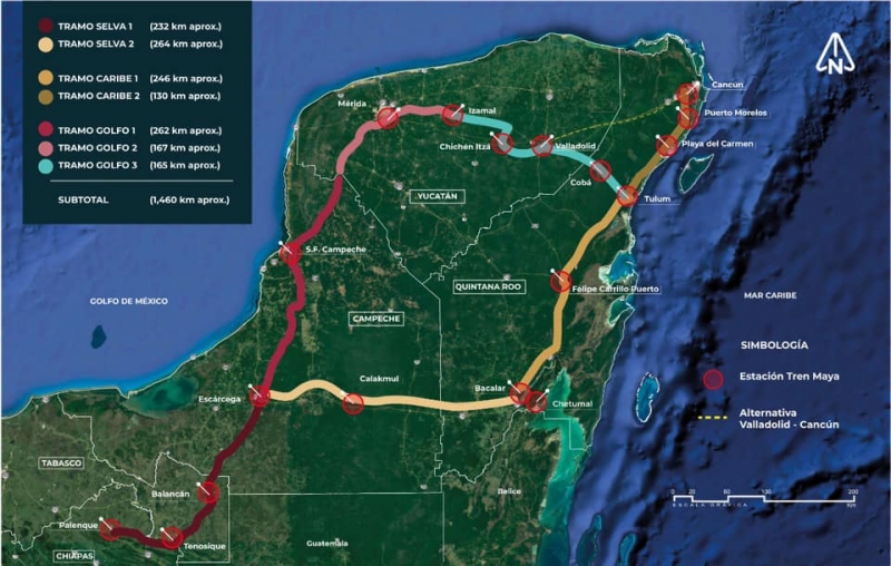 Activistas recurren ante  CNDH para frenar obras del  Tren Maya durante cuarentena 