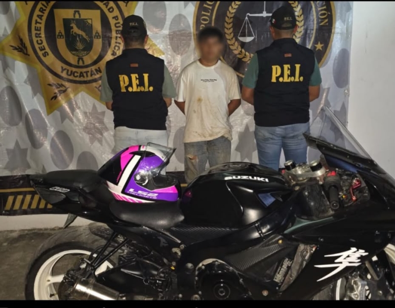 Cae  motociclista que burló retén