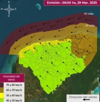 Prev&eacute;n rachas fuertes de viento, del 1 al 6 de abril