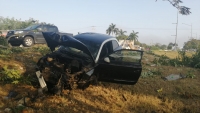Destroza veh&iacute;culo de lujo en siniestro vial&nbsp;