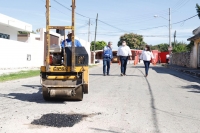 Contin&uacute;a supervisi&oacute;n del programa de bacheo municipal