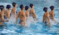 Equipo de nataci&oacute;n art&iacute;stica, con una yucateca para Lima 2019