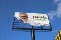 Denuncian destrucción de propaganda de Ramírez Marín